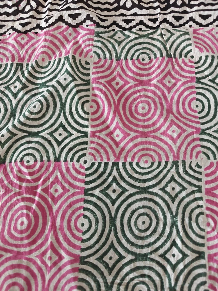 Organic Cotton  Indian Hand Block Print Bandana Scarf